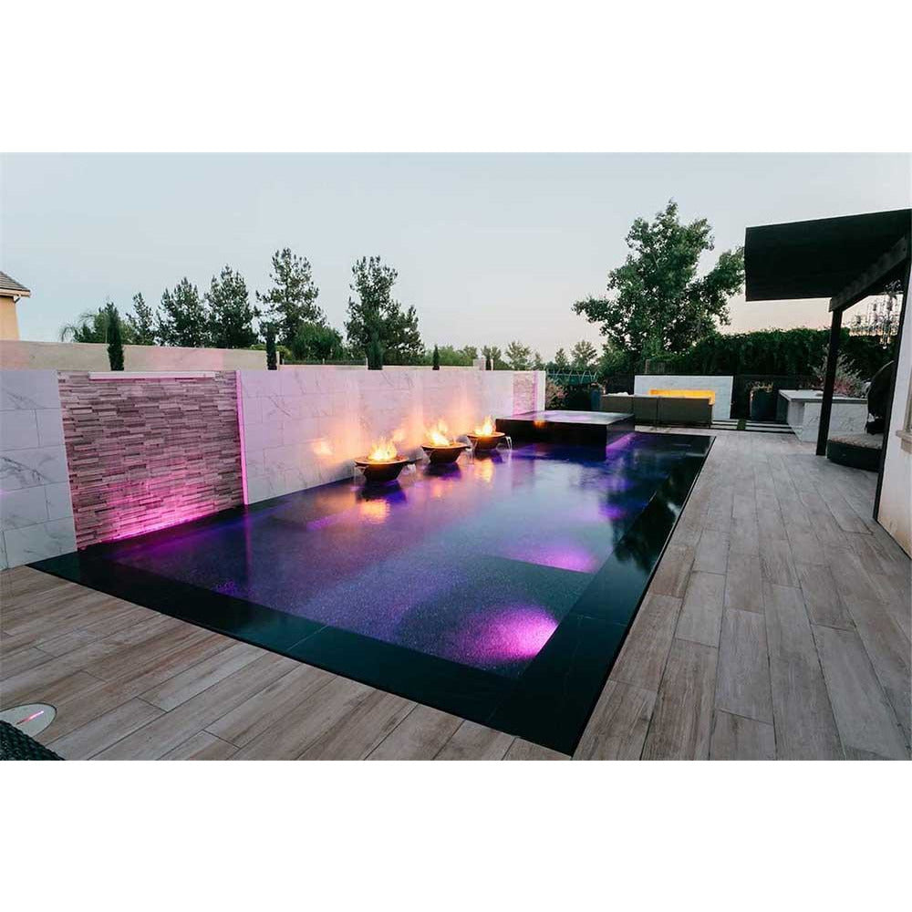 Outdoor Plus Cazo 36-Inch 4-Way Copper Gas Fire and Water Bowl - Electronic (OPT-4W36E)