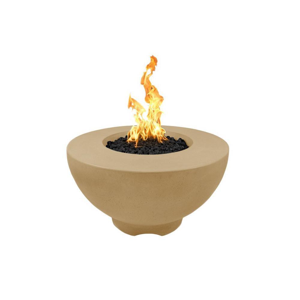 Outdoor Plus Sienna 37-Inch GFRC Gas Fire Pit - Match Lit (OPT-RF37)