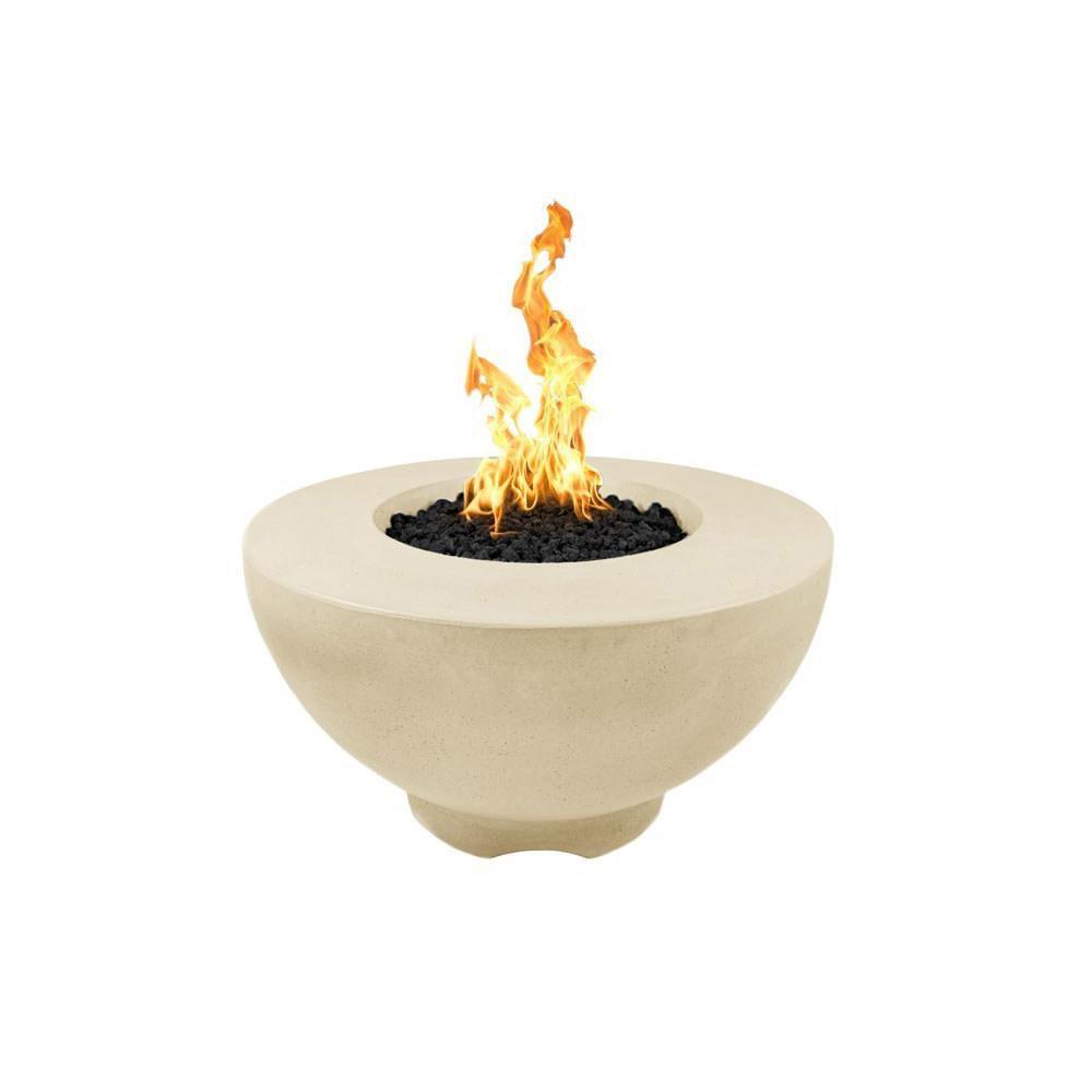 Outdoor Plus Sienna 37-Inch GFRC Gas Fire Pit - Match Lit (OPT-RF37)