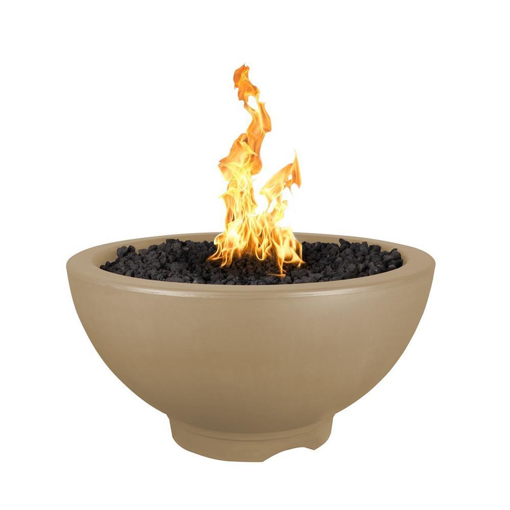 Outdoor Plus Sonoma 38-Inch GFRC Gas Fire Pit - Match Lit (OPT-SONMA38)