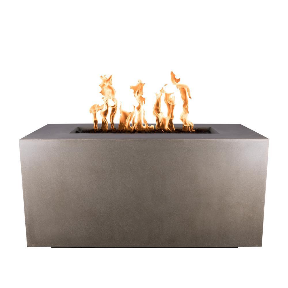 Outdoor Plus Pismo 48-Inch Rectangular GFRC Gas Fire Pit - Match Lit (OPT-2448)