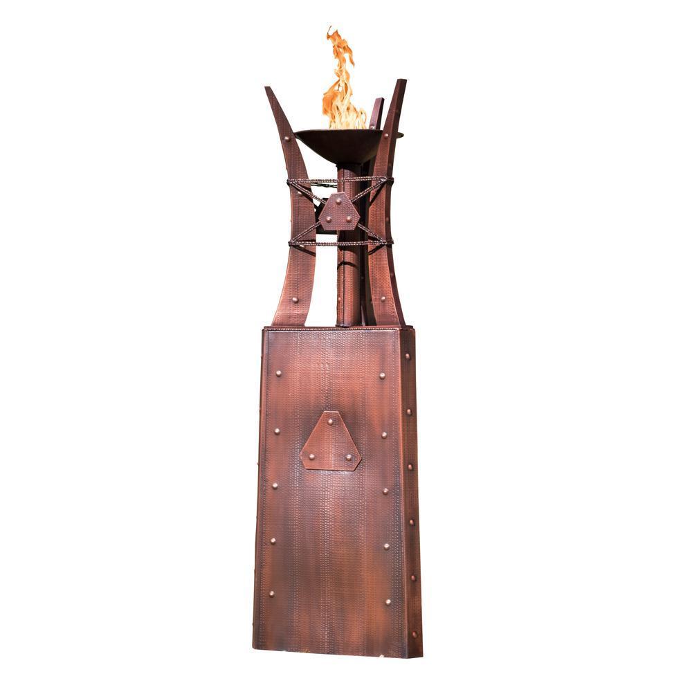 Outdoor Plus Bastille 87-Inch Copper Fire Tower - Electronic (OPT-FTWR3EKIT)