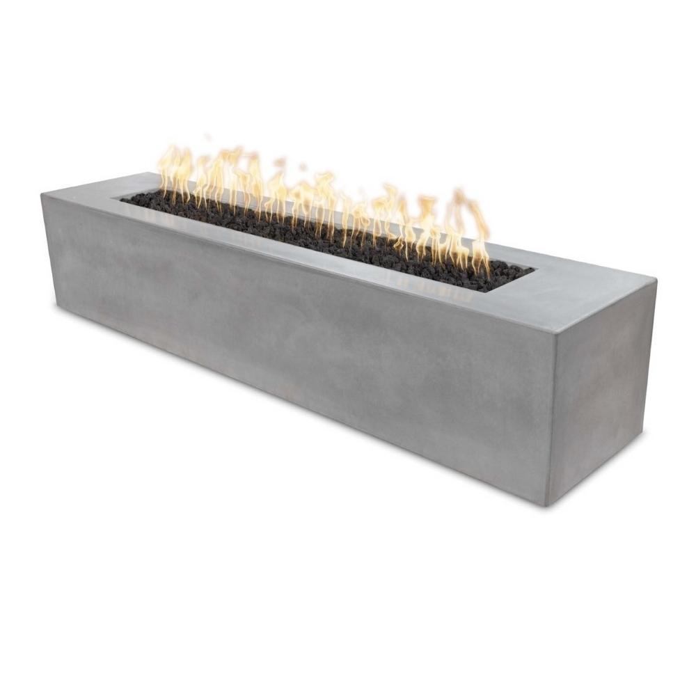Outdoor Plus Carmen 72-Inch Linear GFRC Gas Fire Pit with Access Door - Flame Sense
