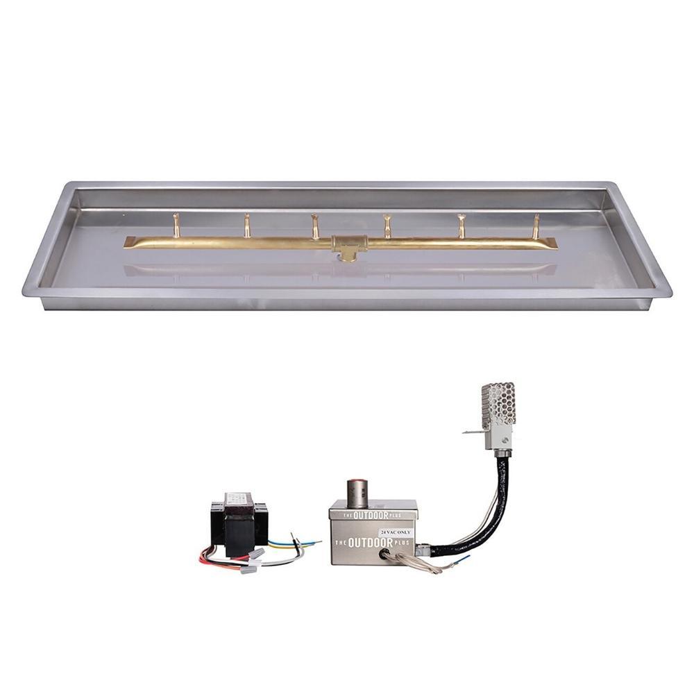 Outdoor Plus Linear Bullet Gas Burner - Electronic, 18 to 84-Inch Long Sizes