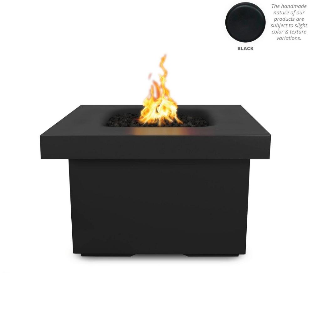 Outdoor Plus Ramona 36-Inch Square GFRC Gas Fire Pit Table - Electronic