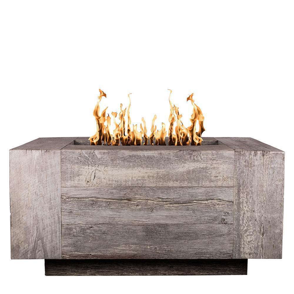 Outdoor Plus Catalina Rectangular GFRC Gas Fire Pit - Flame Sense
